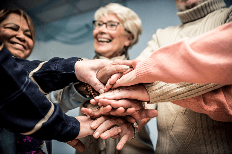 Elderly people dementia group