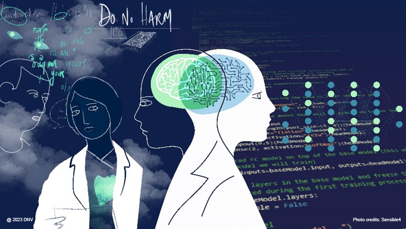 illustrated person and numbers - @DNV