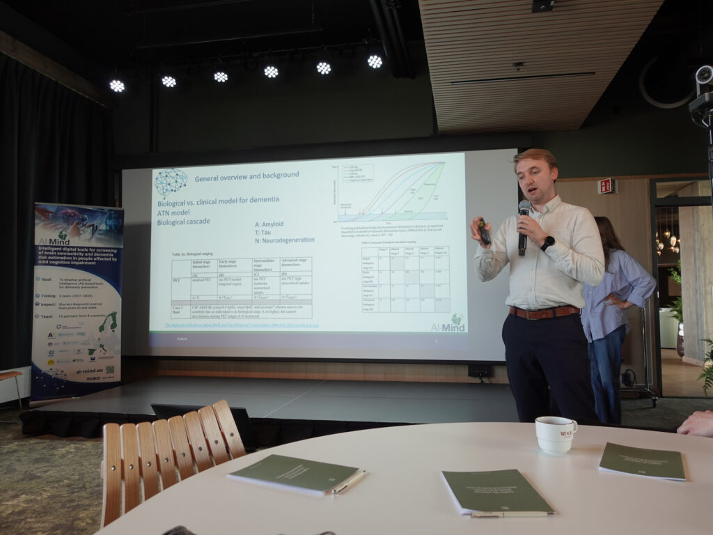 Researcher presenting